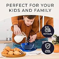 Vista 5 de Platos llanos de melamina Plato de melamina duradero e irrompible A prueba de roturas y resistente a las astillas Aptos para lavavajillas, sin