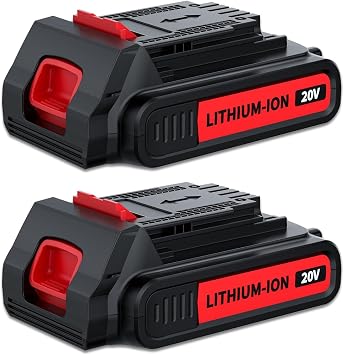 2Pack 4.0Ah LBXR20 Replacement for Black and Decker 20V Max Battery Compatible with Black and Decker 20Volt Battery LBXR2020 LB2X4020 LBX20 LBXR2520 LB20 LBXR2040 Cordless Power Tools
