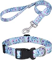 Vista 35 de Collar de perro, patrones geométricos florales, tribales, bohemios, collar de estilo étnico, suave y ajustable, para perros pequeños, medianos