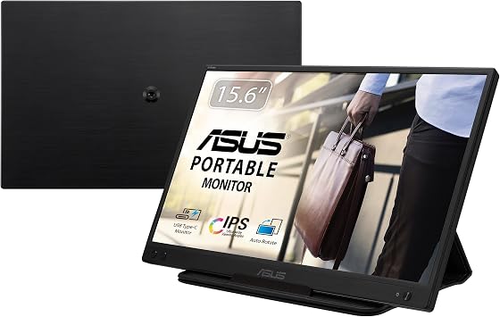 ASUS ZenScreen MB166C Portable USB Monitor AU Version - 15.6", Full HD, IPS, USB Type-C, Flickerless, Blue Light Filter, Anti-Glare Surface