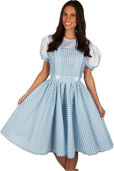 Amazon Com Adult Dorothy Wizard Of Oz Dress Costume Clothing Shoes Jewelry