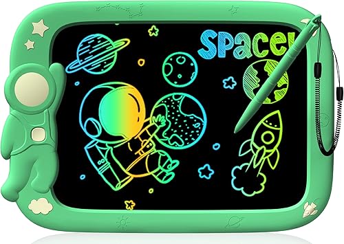 Tableta de escritura LCD para niños pequeños, 9 pulgadas, tablero de dibujo para niños, astronauta, juguete de dibujo, regalo de Navidad,