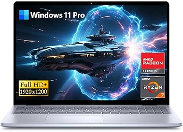 Inspiron 16 5645 FHD+ Business Laptop, 8 Cores AMD Ryzen 7-8840U AMD Radeon 780M, 32GB DDR5 RAM 1TB SSD, 1080P Webcam Backlit Keyboard Numeric Keypad Long Battery Life, Windows 11 Pro