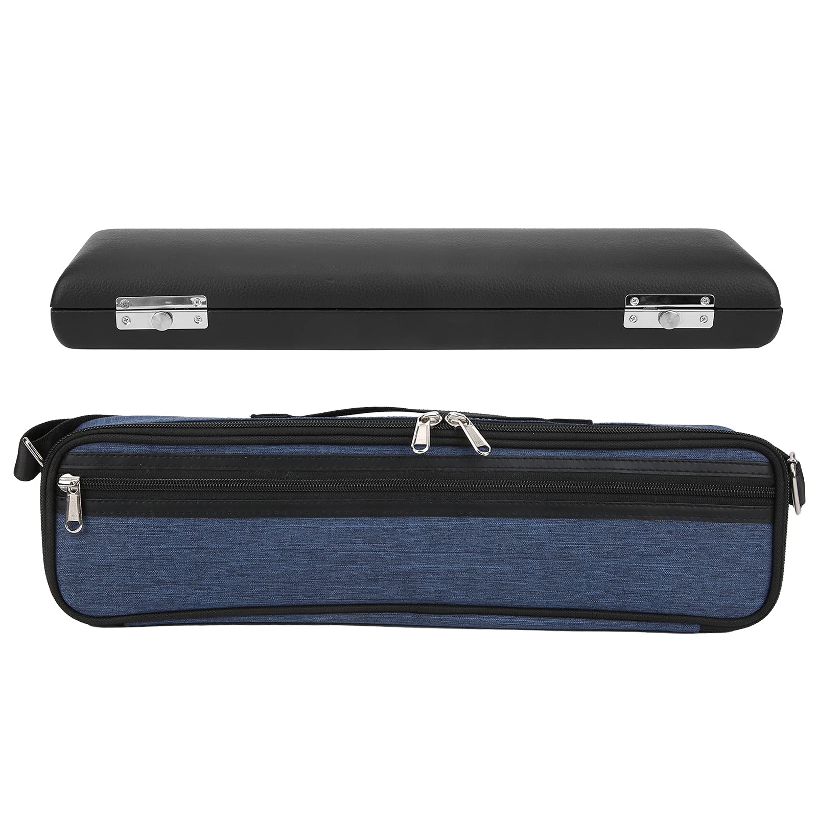 YedaHcy Universal 16 Hole Flute Case Bag, Protective Cover Carry with Oxford Cloth and Artificial Leather, Musical Instrument Accessory
