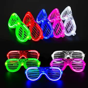 LED Partybrille Mit Roten Leuchtenden Augen - Gruselbrille Für Halloween & Karneval