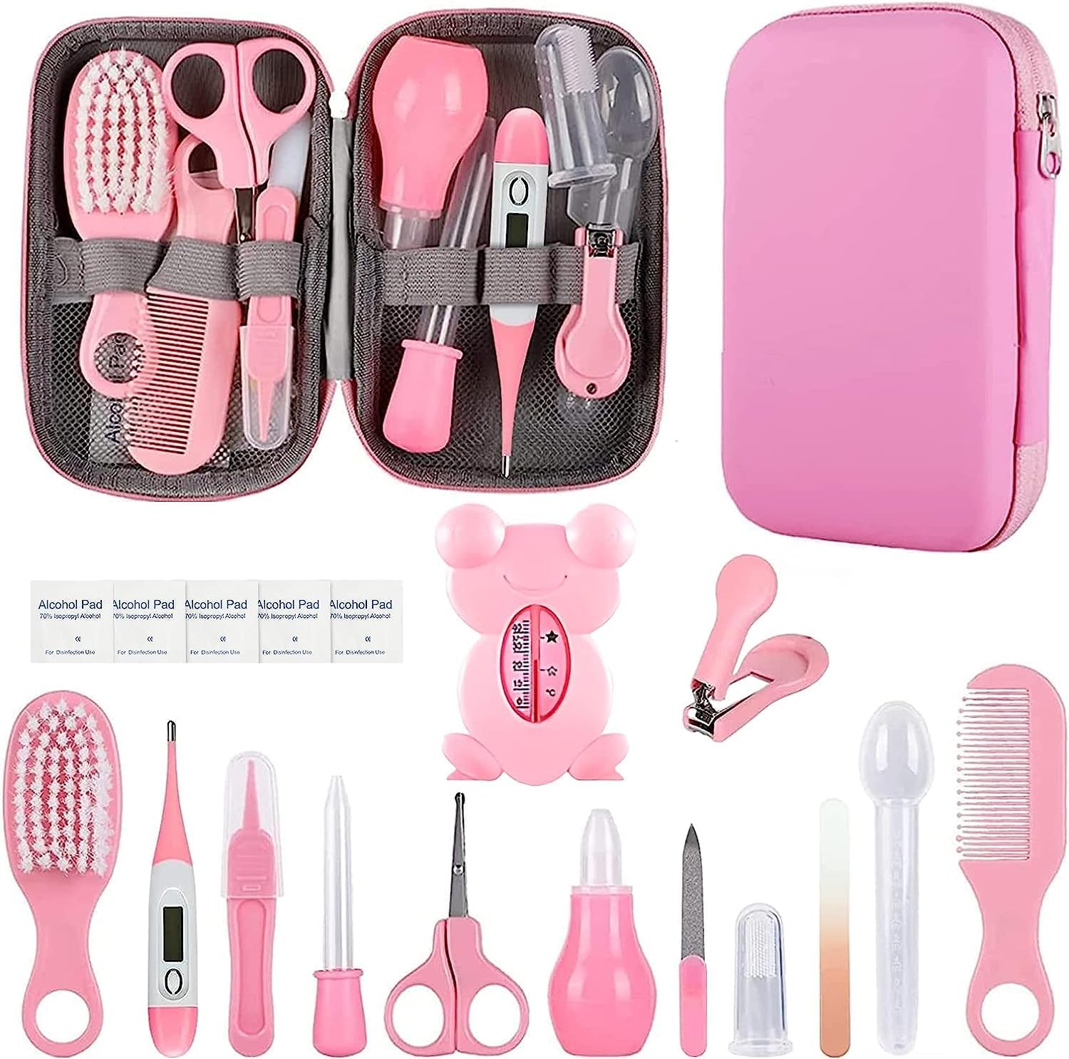 Baby Healthcare and Grooming Kit,Baby Essentials for Newborn,Portable Baby Safety Care Set for Boys Girls-Pink Baby Healthcare and Grooming Kit,Baby Essentials for Newborn,Portable Baby Safety Care Set for Boys Girls-Pink