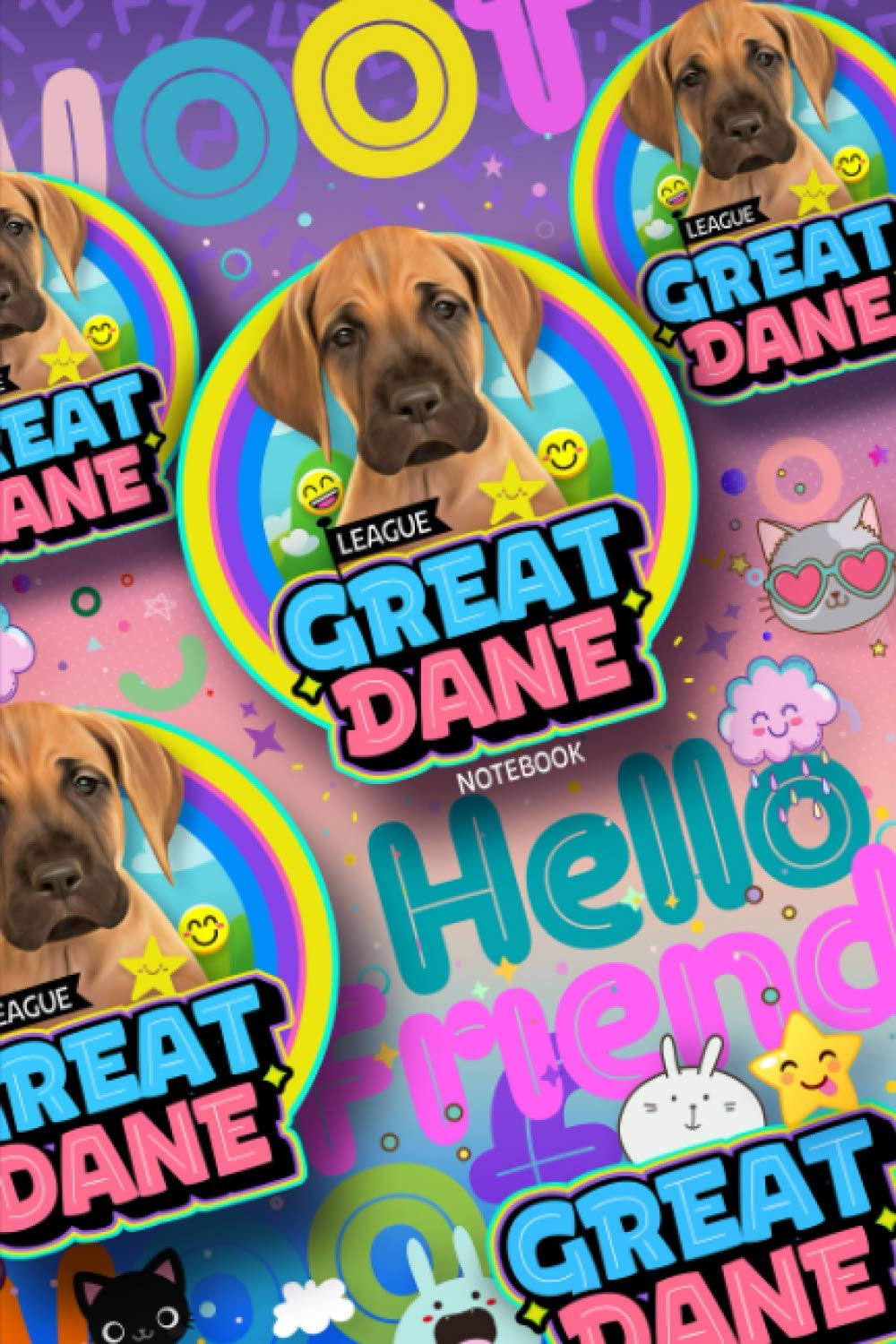 Great Dane dog Notebook: The perfect gift for Great Dane dog lovers, blank lined journal. (Great Dane series)