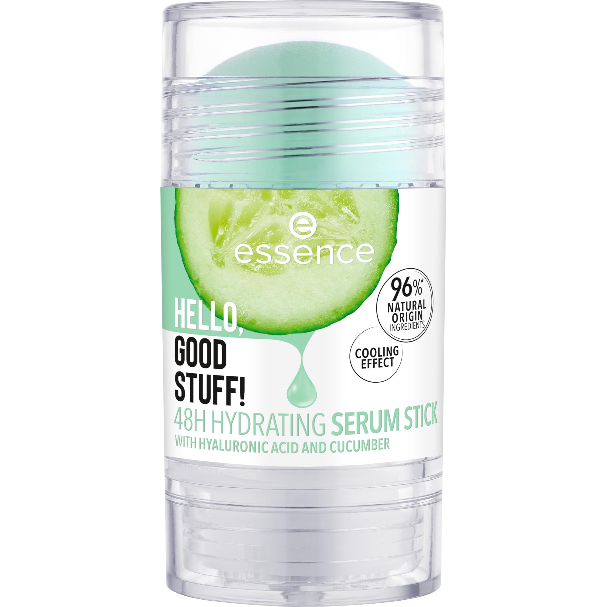 essence HELLO, GOOD STUFF! 48H HYDRATING SERUM STICK, moisturizing/hydrating, cooling, refreshing, translucent (30g)