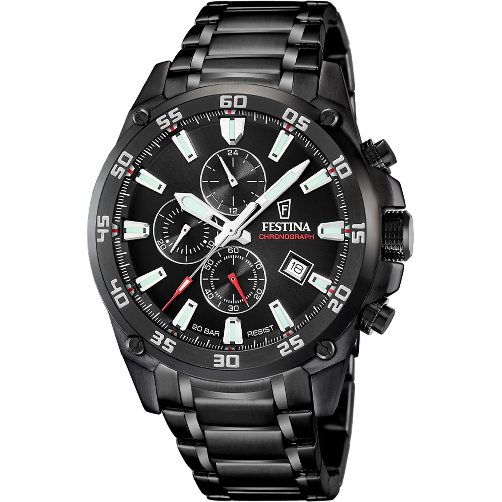 Image secondaire de Montre Sportive Festina F20735/3 en Acier Noir
