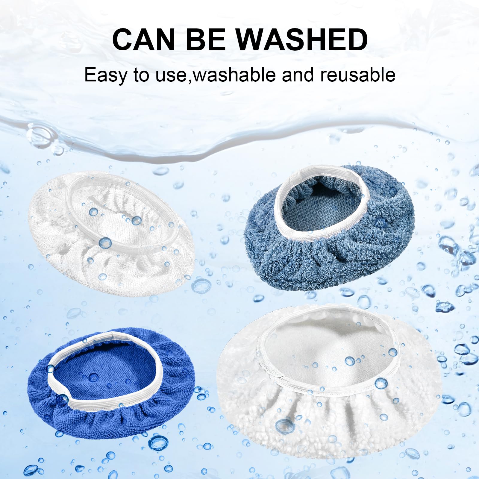 10 Pack Car Polishing Bonnets - Buffing Pads For Polisher, Buffer & Waxer 8 thumbnail image