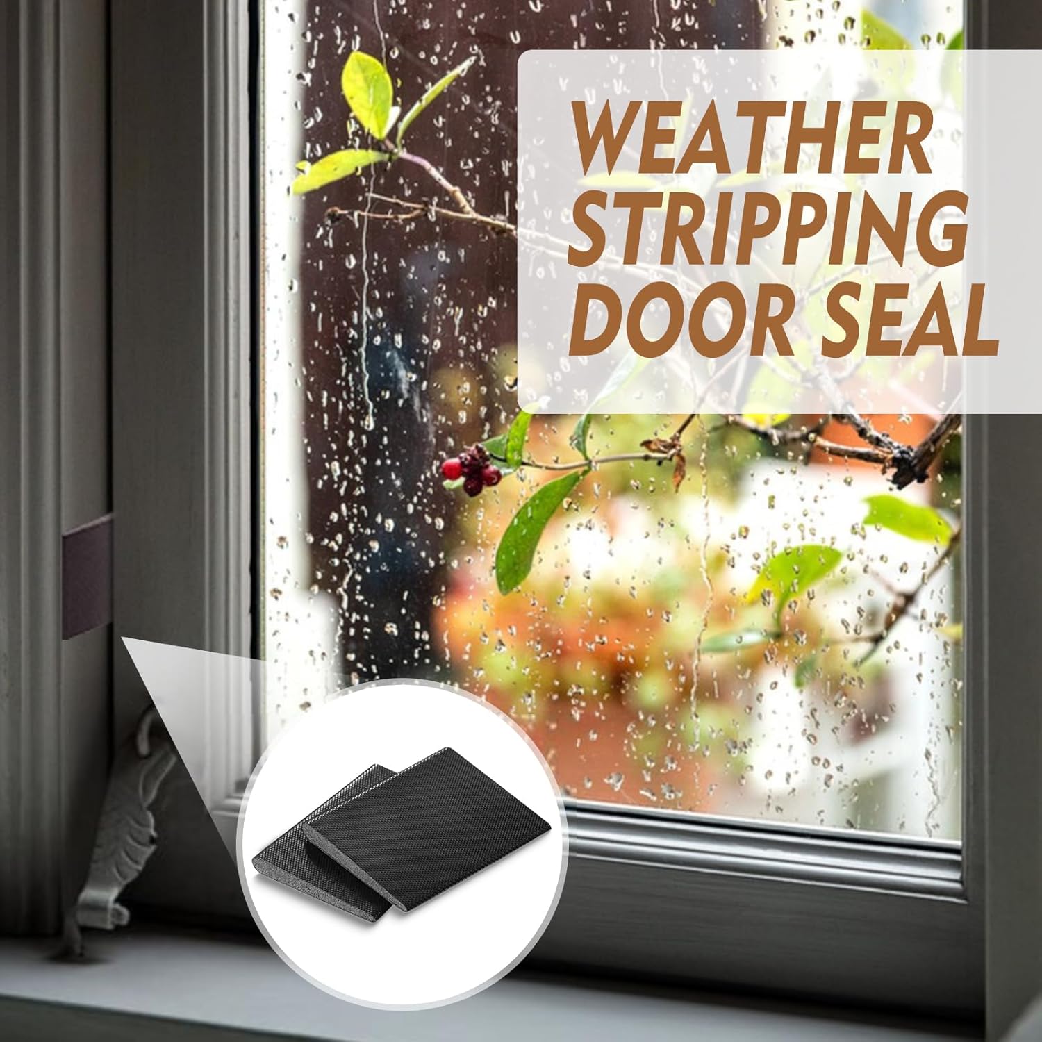 16Pcs Door Corner Seals, Self-Adhesive Door Frame Seal Wedge Draft Stopper, Door Corner Seals Exterior for Isolation of Sound and Weather Stripping (Black)