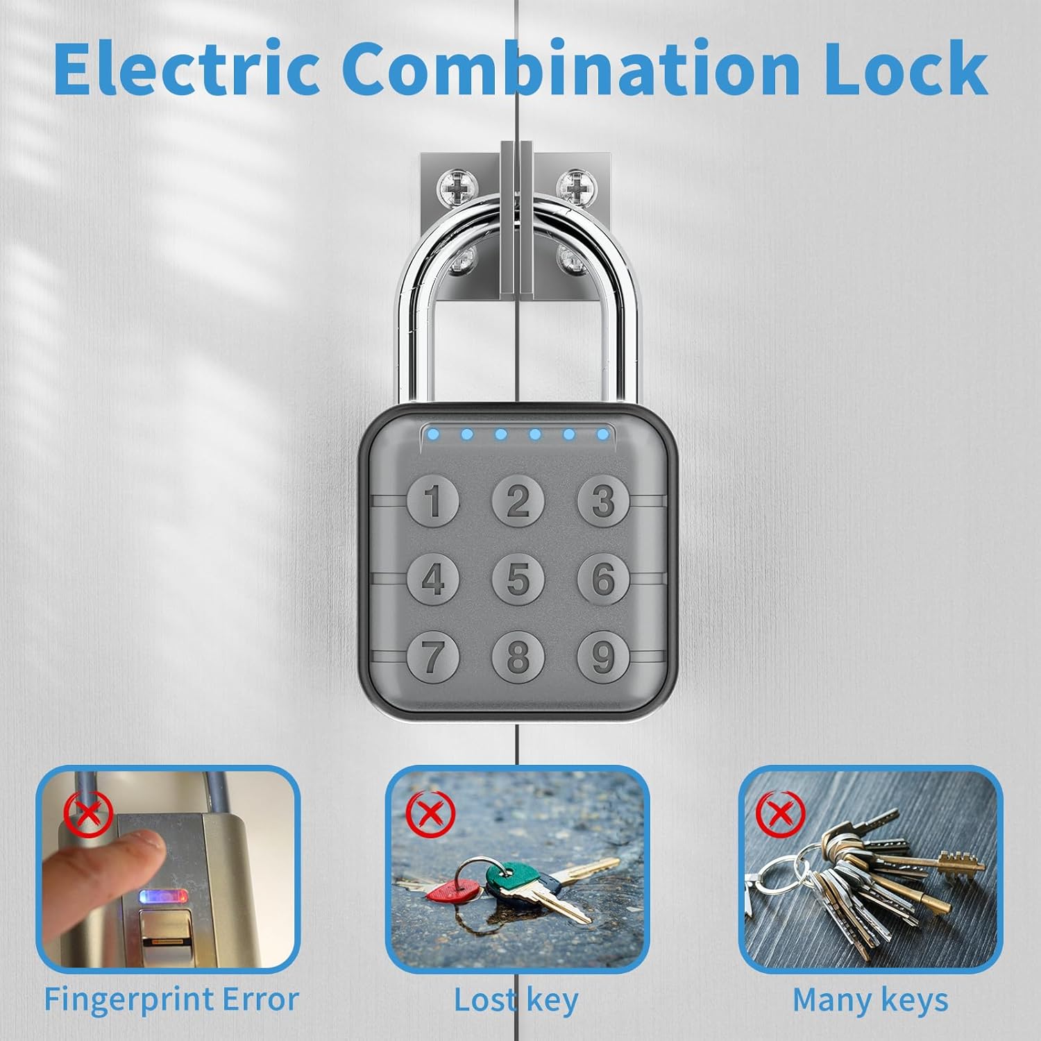 Combination Lock Padlock for Locker: Gym Combo Lock - Travel Locker Lock for Indoor and Outdoor - High Security, 2 Pack