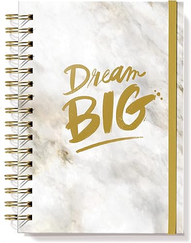 Miniatura 7 de Designer Greetings, Designer Papers - Diario de tapa flexible con banda elástica, "Today is Yours" flores rosas y doradas, 320 páginas (6 x 8.25