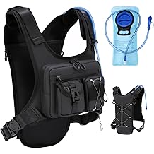 USA Original Patent Running Hydration Vest Backpack, Lightweight Chest Pack with 2.0L Water Bladder Bag Daypack for Hiking Running Cycling Race Marathon for Women Men