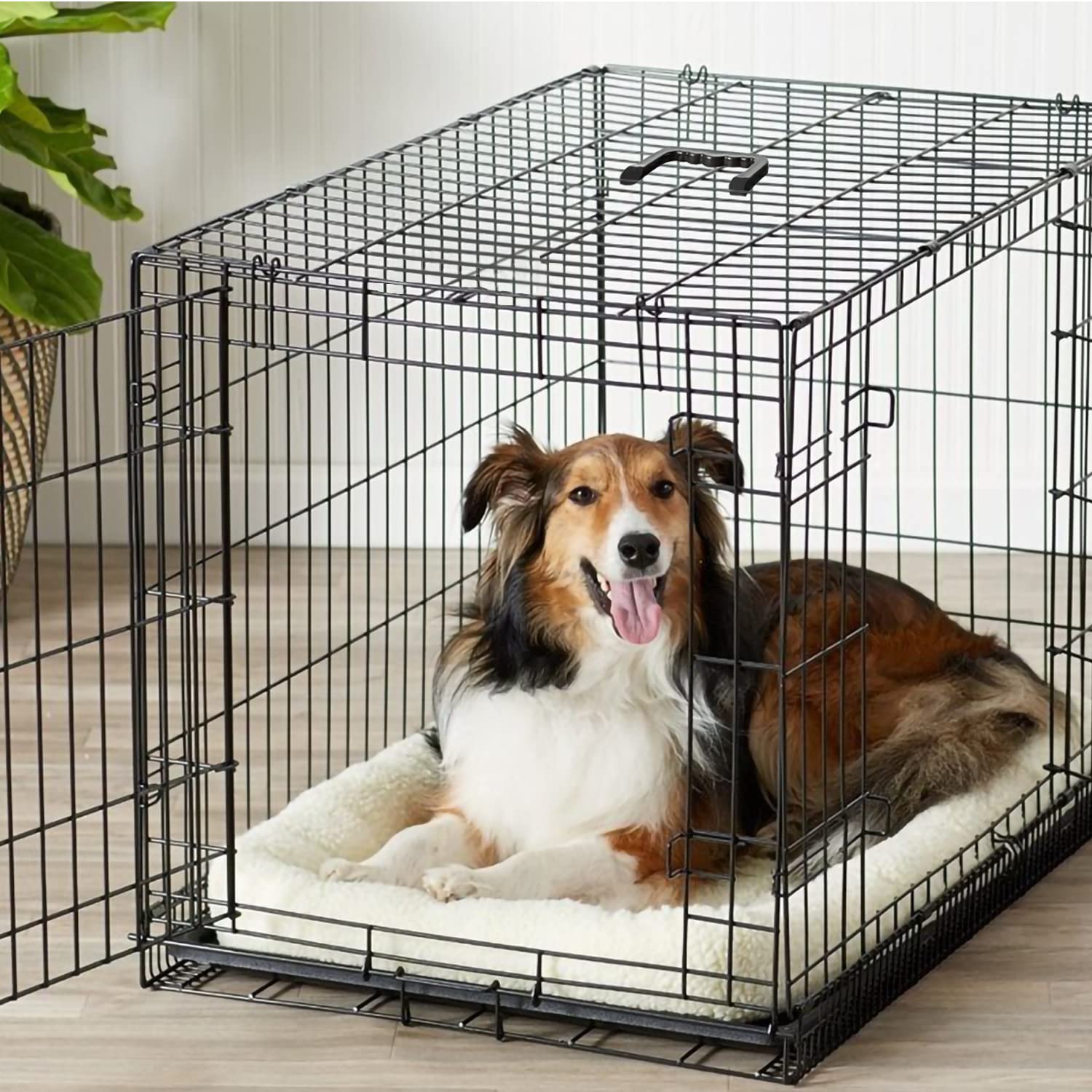 Amazon.co.jp: ペット犬用クレート 36/42/48インチ 大型犬用ケージ