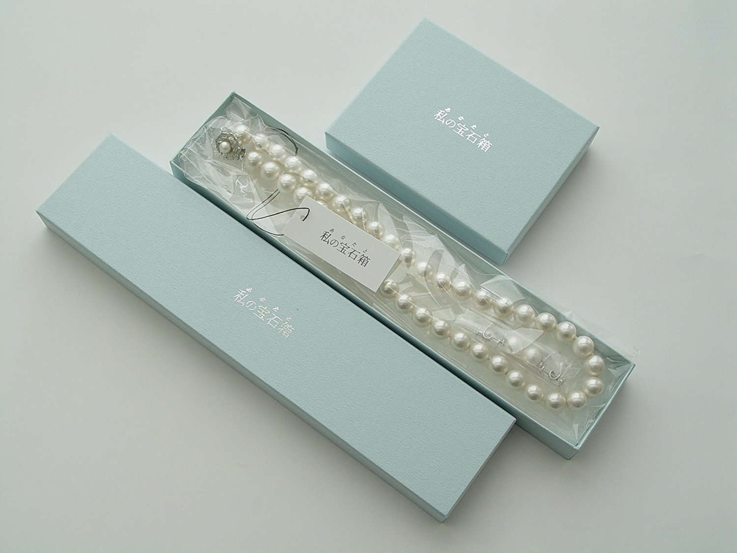 Amazon.co.jp: [あなたと私の宝石箱] 真珠ネックレス 花珠貝パール 