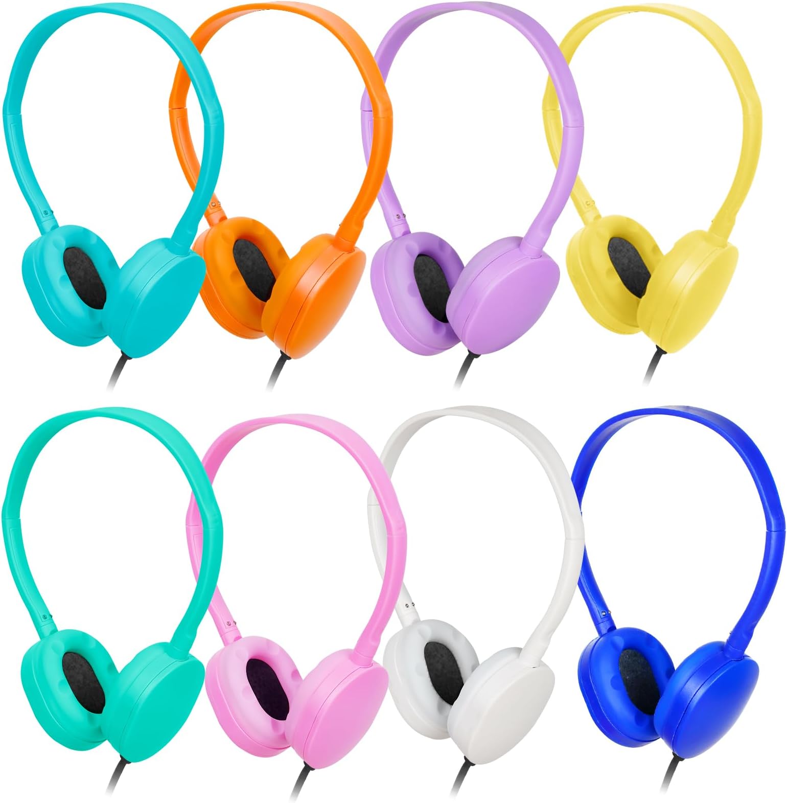 20 Pcs Earbuds Earphones Bulk with Mic 3.5 mm Assorted Colors Earbuds Wired Call