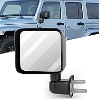 Vista 12 de Juego de espejos laterales montados Compatible con Ford E150 E250 E350 E450 E550 Van 2002-2008, plegable manual, sin calefacción, luz de charco