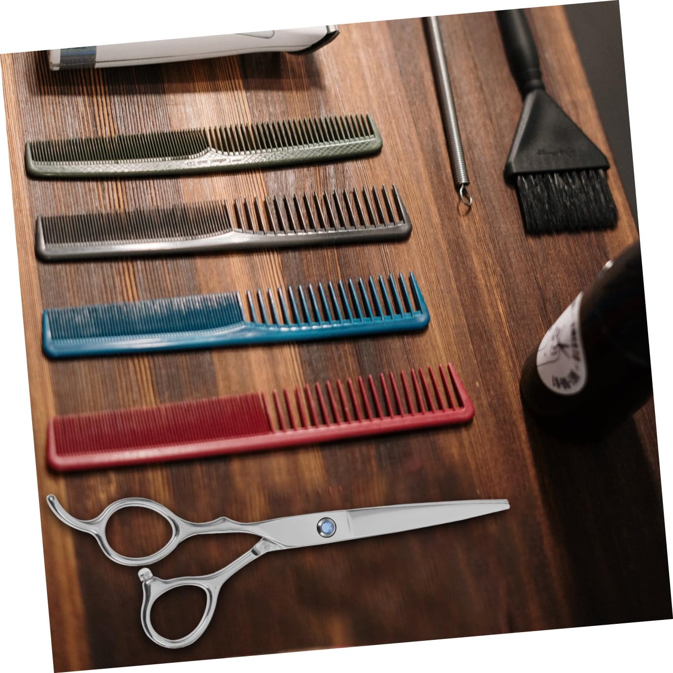 Hemobllo Ciseaux de Coiffure Manche Créatif Design Ergonomique pour Acier Inoxydable Ensemble 2 Pièces et Gauchers Usage Professionnel et Amateur