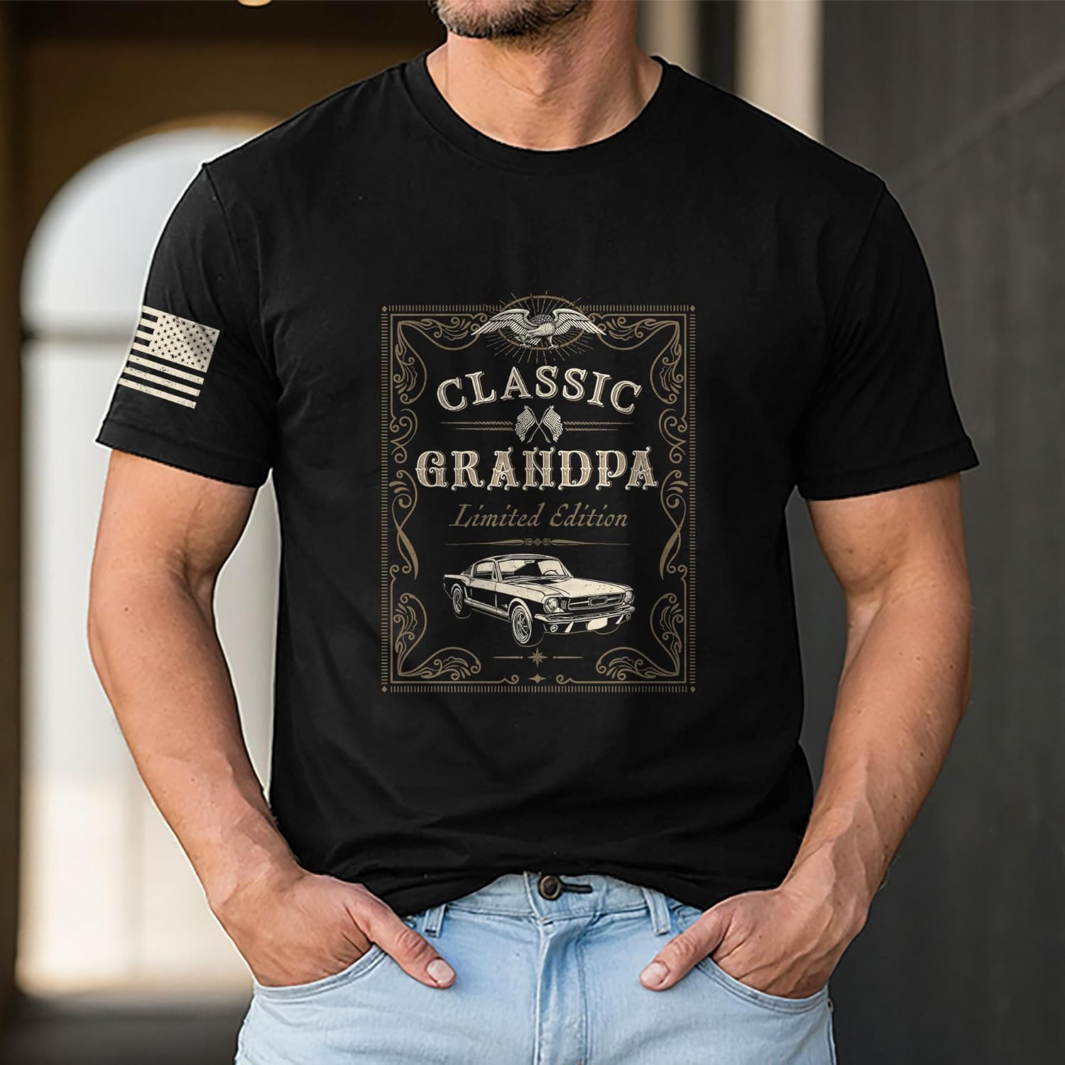 I'm Not Old I'm Classic Grandpa Shirt, Grandpa Gift, Classic Car T Shirts for Men