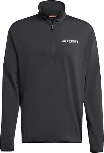adidas Men's Terrex Multi Climawarm Half Zip Tech Fleece Hooded Sweatshirt (pack of 1)