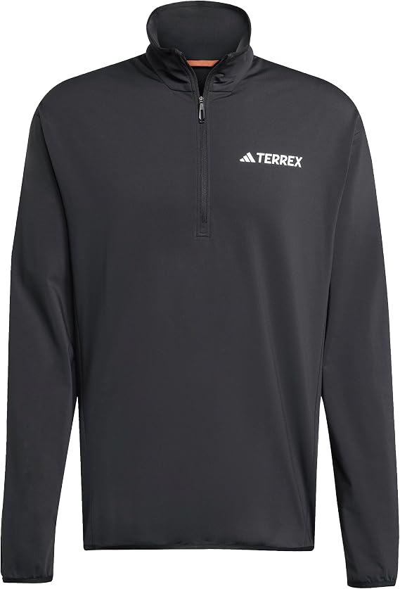 adidas Men's Terrex Multi Climawarm Half Zip Tech Fleece Hooded Sweatshirt (pack of 1)