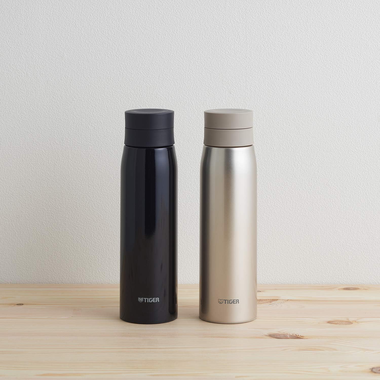 Tiger Thermos Bottle MCY-A060KM Mug Bottle, Mauve Black, 20.3 fl oz (600 ml)
