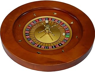 Deluxe Holzrad Roulette Rad Aus Holz Tragbar Mit Präzisionslagern Retro Kreuzspirale Drehrad Perfekt für Einen Spieleabend Zu Hause Oder Eine Club,001