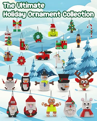 Miniatura 12 de Calendario de Adviento 2025 para niños, juego de cuenta regresiva de 24 días, juguetes de bloques de construcción, rellenos de calcetines de Navidad