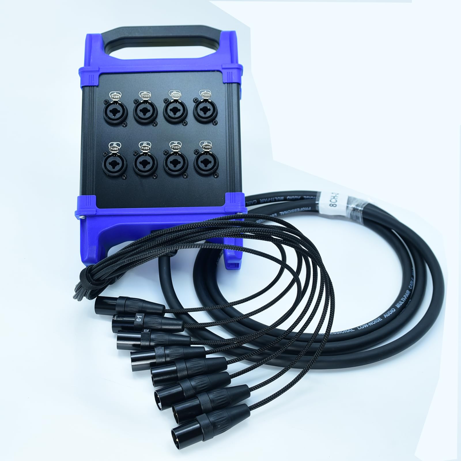 Arklove 8-K Low Profilemale XLR 1/4 Zoll TRS Buchse Send Sub Combo Splitter Schlangenkabel 3 m