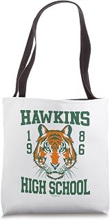 Stranger Things Hawkins 1986 High School Logo Tote Bag