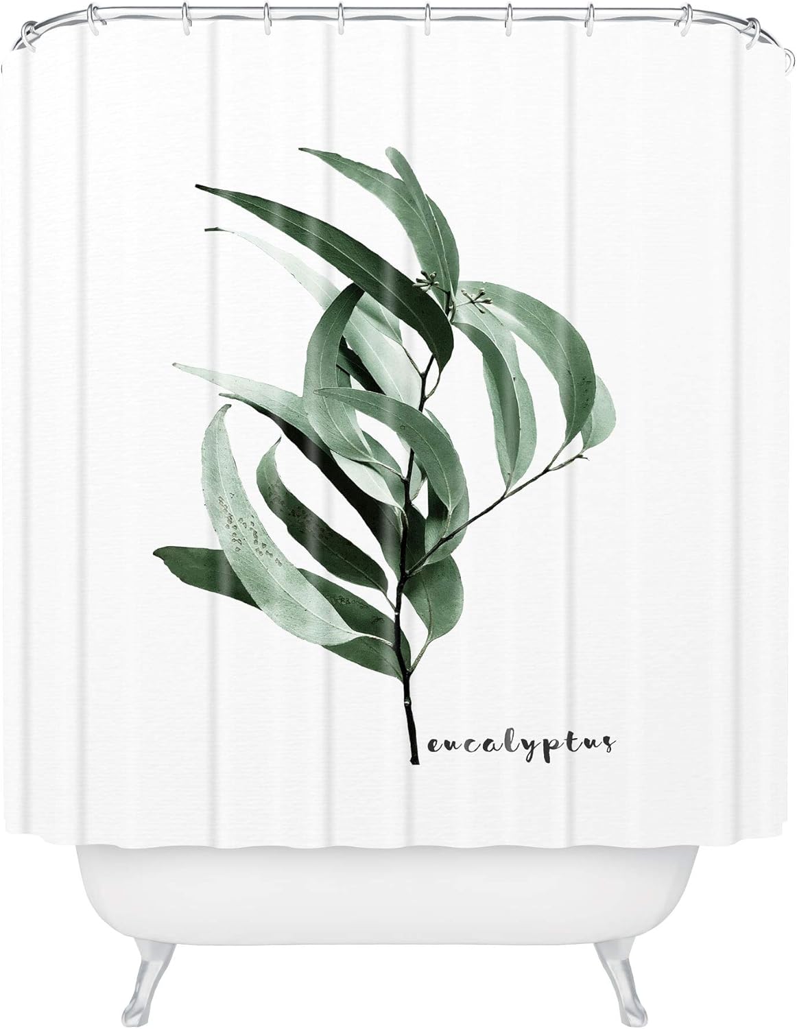 Society6 Gale Switzer Traveler Palm Bw Shower Curtain, 72"x69", Black