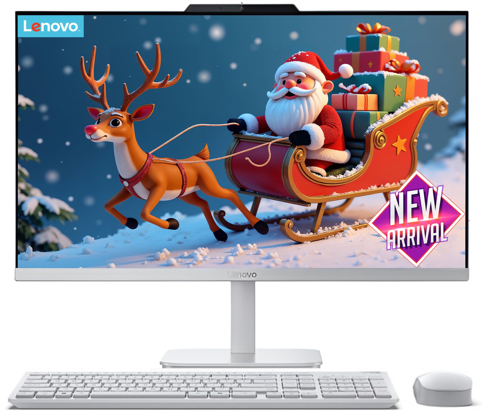 Lenovo 24" All-in-One Desktop | Ultra-Fast Intel 4-Core CPU | 16GB RAM | 256GB PCIe SSD | Full HD Display | Wi-Fi 6 | Bluetooth | HDMI Out | USB &