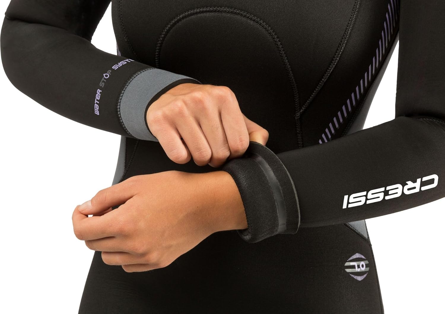 Cressi Ladies' Full Wetsuit Back-Zip for Scuba Diving & Water Activities - Fast 7mm: Designed in Italy - Image 2