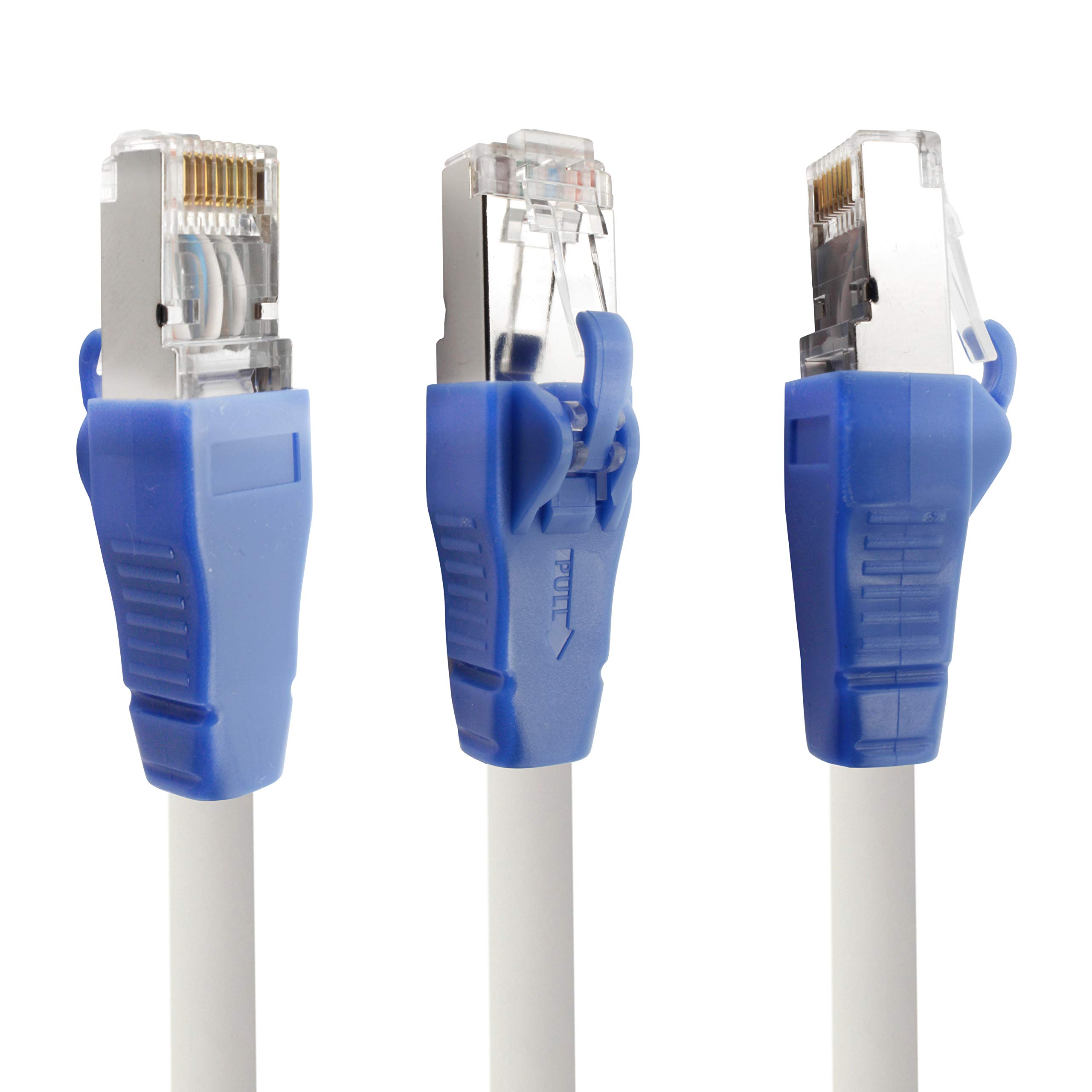 1aTTack.de Câble patch CAT 6a easy pull blanc - 5 pièces - 1m
