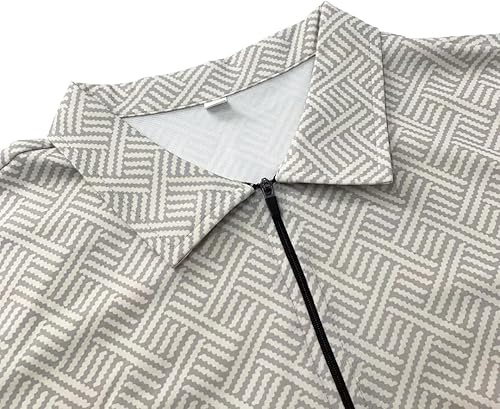 Miniatura 2 de BIRW Conjunto deportivo de 2 piezas para hombre, conjunto de pantalones cortos de verano de moda, camiseta polo casual de manga corta y pantalones