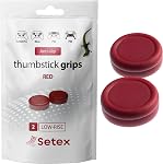 Setex Gecko Grip, Thumbstick Grip Covers, for PlayStation PS5, PS4, Xbox One, Switch Pro, Steam Deck, Anti-Slip Microstructured Analog Stick Thumb Grips, (1 Pair) Black, Grip Covers Only