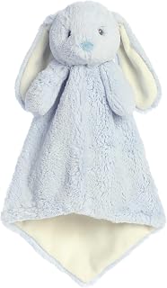 Aurora® Playful Dewey™ Bunny Luvster Baby Stuffed Animal - Soft & Cuddly Toy - Security and Sleep Aid - Sky 16 Inches