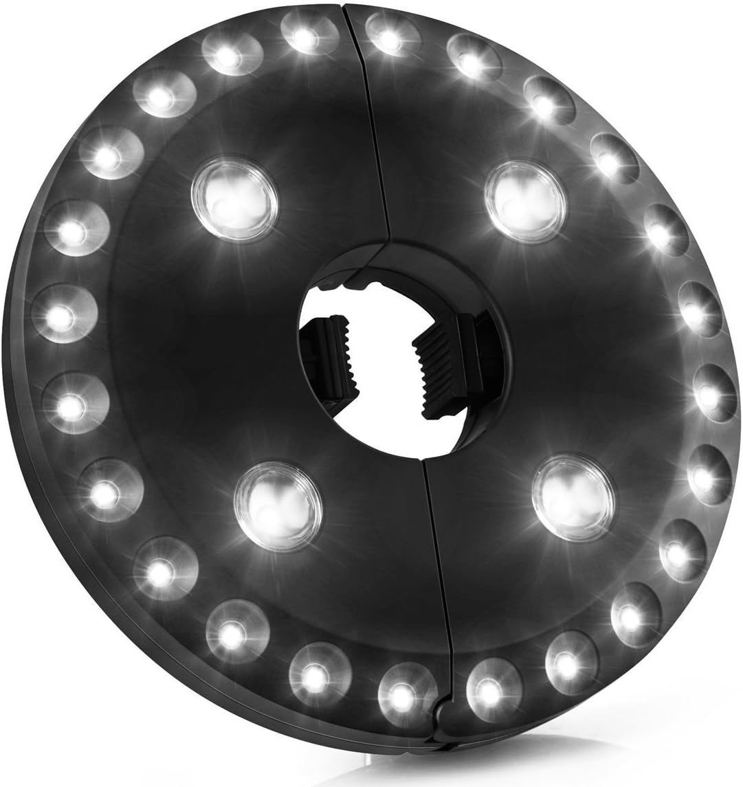 Leadrise Patio Umbrella Lights, 3 Lighting Modes, Cordless