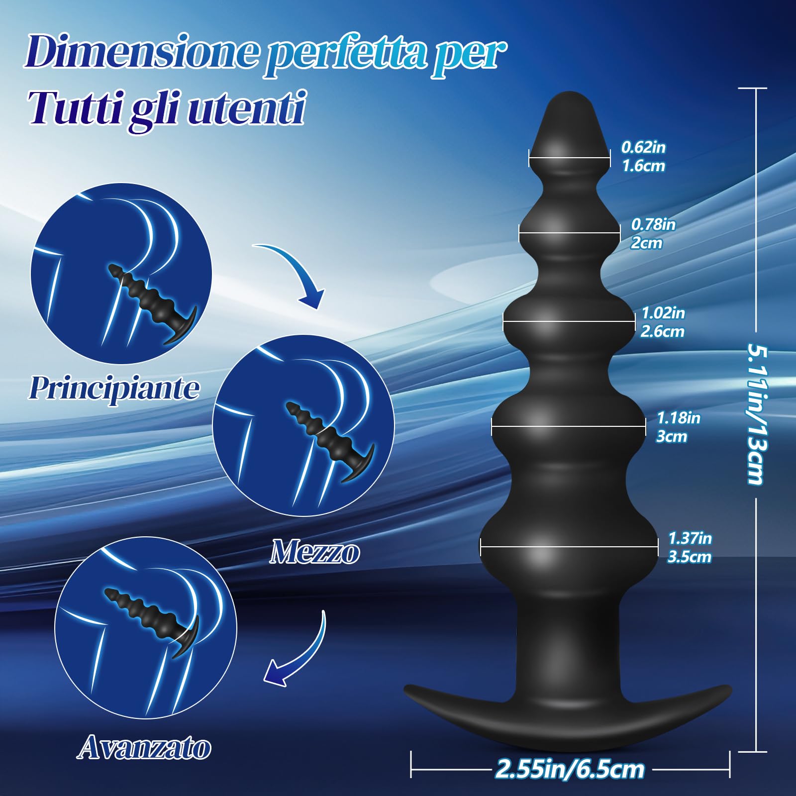 Plug Anale-Dilatatore Donna- Plug Anale Vibratoreper Donna Professionale Telecomando, Sex Toys Anali Dildo con 10 Modalità di Vibrazione Sextoysdonna Massaggiatore Prostatico Uomo