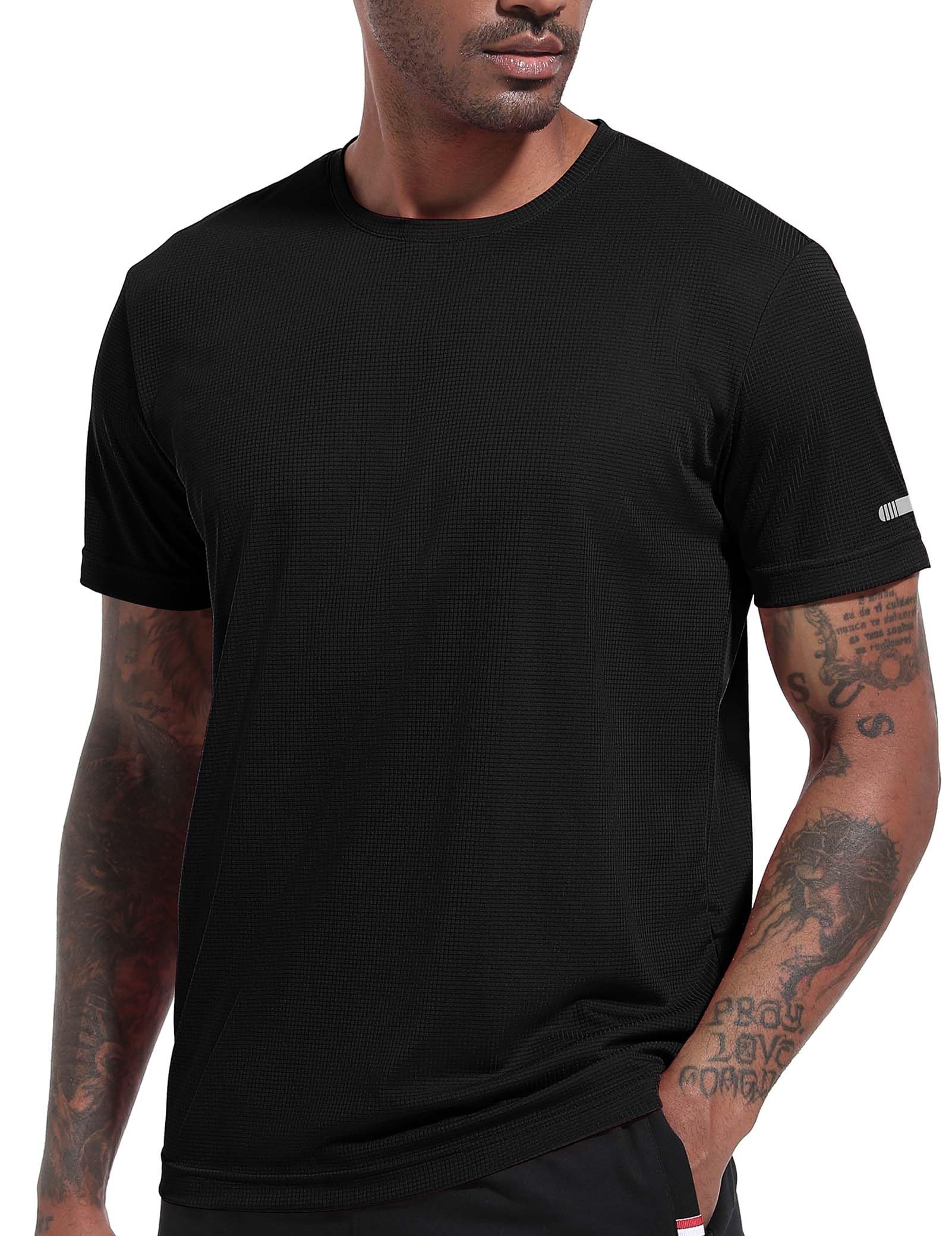 5 Pack T-Shirt Sportive Da Uomo Traspiranti Ad Asciugatura Rapida Magliette A Manica Corta Camicia Funzionale Asciugatura Rapida Traspirante Corsa Camicia Da Allenamento A Manica Corta Uomo