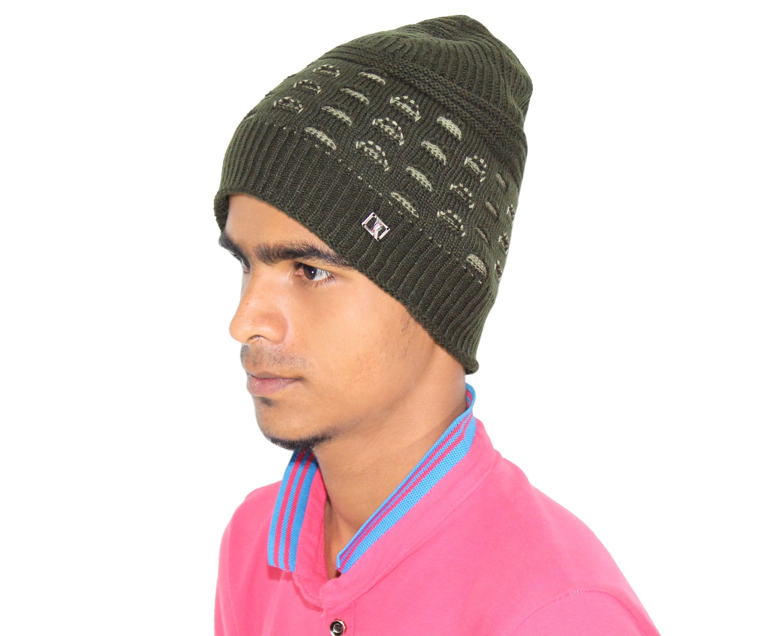 Goodluck Men Winter Wollen Cap Multicolour