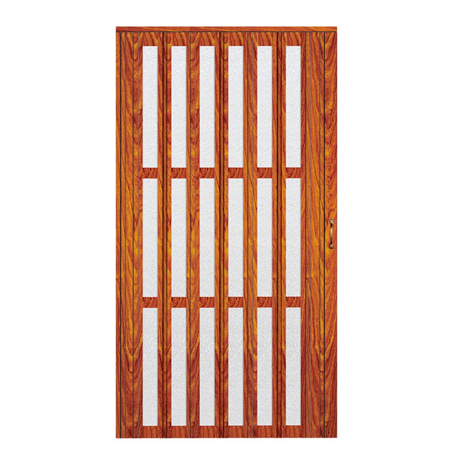 Faltbare Schranktür Aus Holz Mit Glas – Für 61 X 203,2 Cm Öffnung, Inkl. Schienenset, Französisches Scheunentor-Design