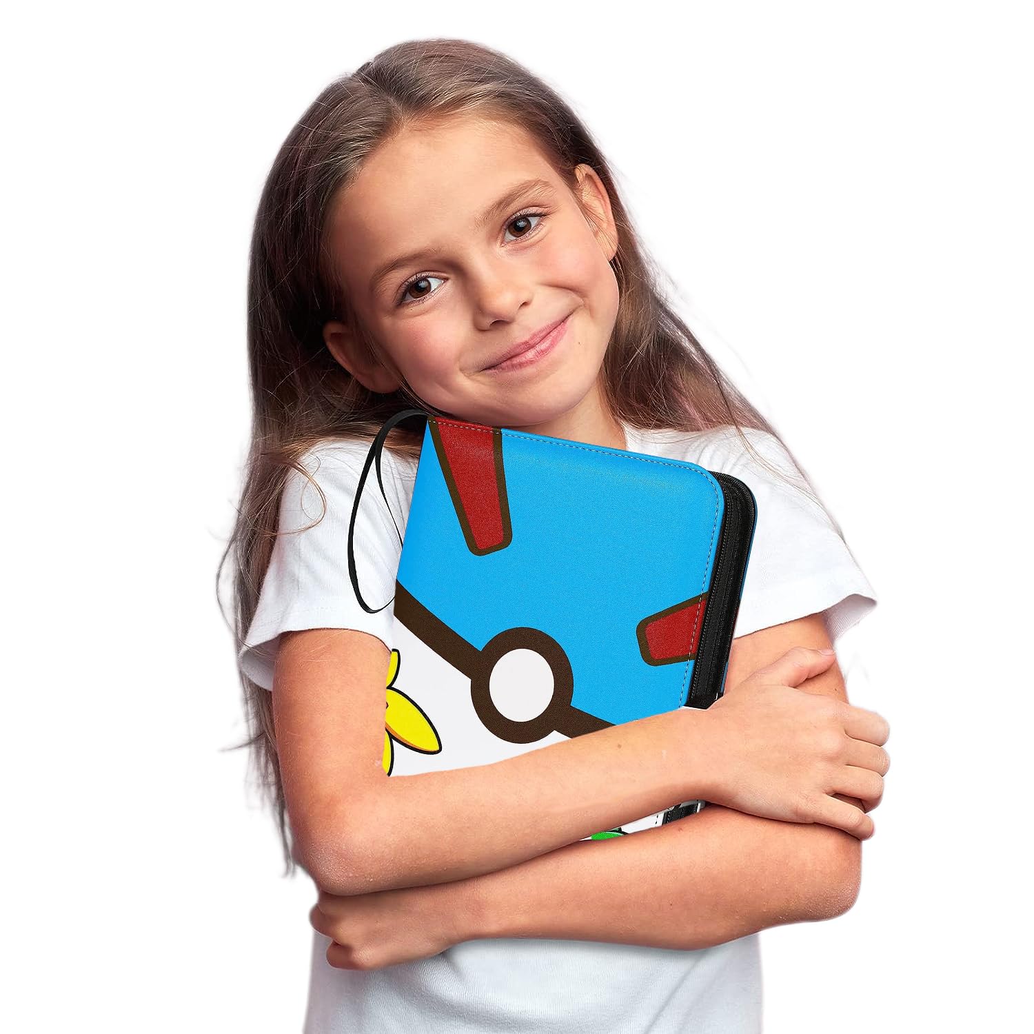 Trading Card Binder - Fits 400 Cards with 50 Removable Sleeves, 3-Ring Card Collector Album Holder for Most Standard Size Cards