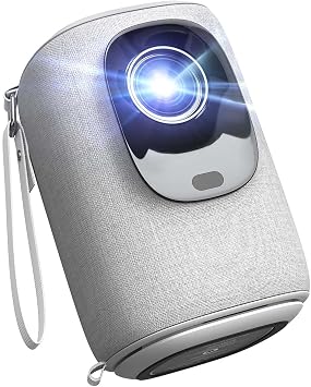 [Electric Focus & Auto Keystone] Mini Projector With WiFi And Bluetooth, ONOAYO GivingYou AY2Pro Portable Projector 550 ANSI, Ultra Low Noise & Lens Cap Dustproof, Outdoor Projector For Phone/Laptop