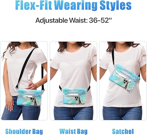 Miniatura 6 de F-color Riñonera impermeable – Cruise Essentials 2026 – Bolsa impermeable con correa ajustable en la cintura, bolsa seca enrollable con triple 1