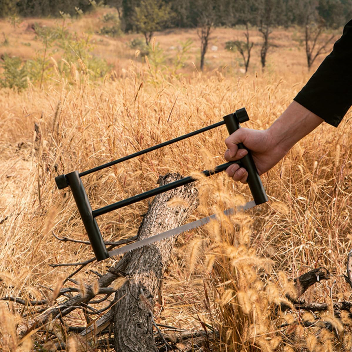 Didiseaon Portable Folding Saw Aluminum Alloy All-purpose Detachable Camp Saw Easy to Carry for Outdoor Activity Hunting and Camping Use