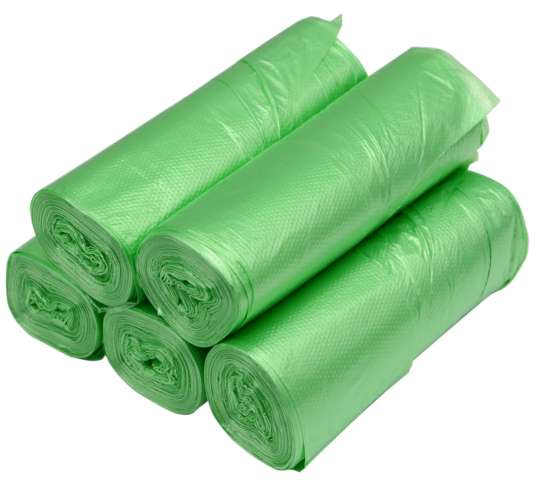 Green Trash Bags, 100 Count - 4 Gallon, 45x50Cm Kitchen Trash Bags for Bathroom, Small, Contractor Bags (100pcs Green 45x50cm)
