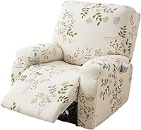 Vista 37 de Eco-Ancheng - Juego de fundas protectoras para sillón reclinable, 4 piezas protectoras antideslizantes, con bolsillos de almacenamiento, protector