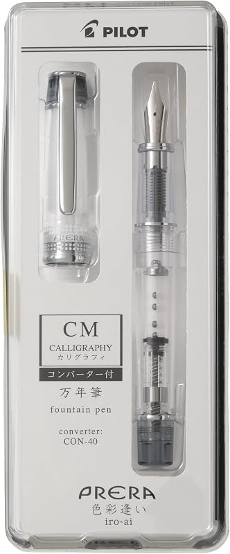 PRERA Fountain Pen, Color Matching, CM Calligraphy, Transparent Black, PFPR1TBCM